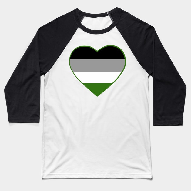 Pride Flag Heart Androphilia Baseball T-Shirt by VanumChan